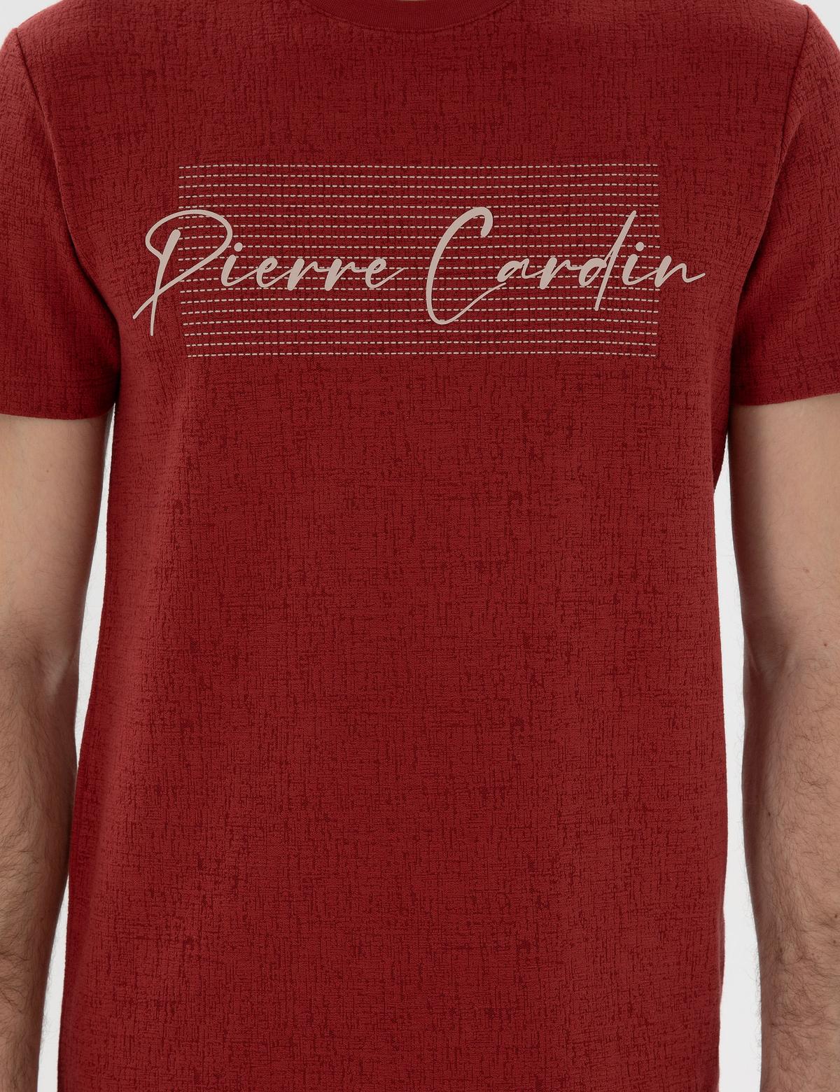 Nar Çiçeği Slim Fit Tişört - 50302567199