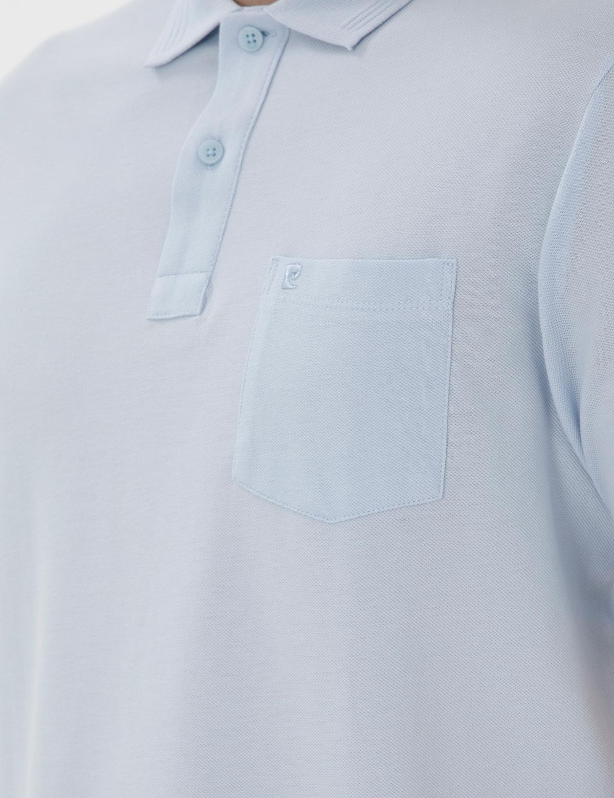 Açık Mavi Regular Fit Kıvrılmaz Polo Yaka Basic Tişört - 50302538208