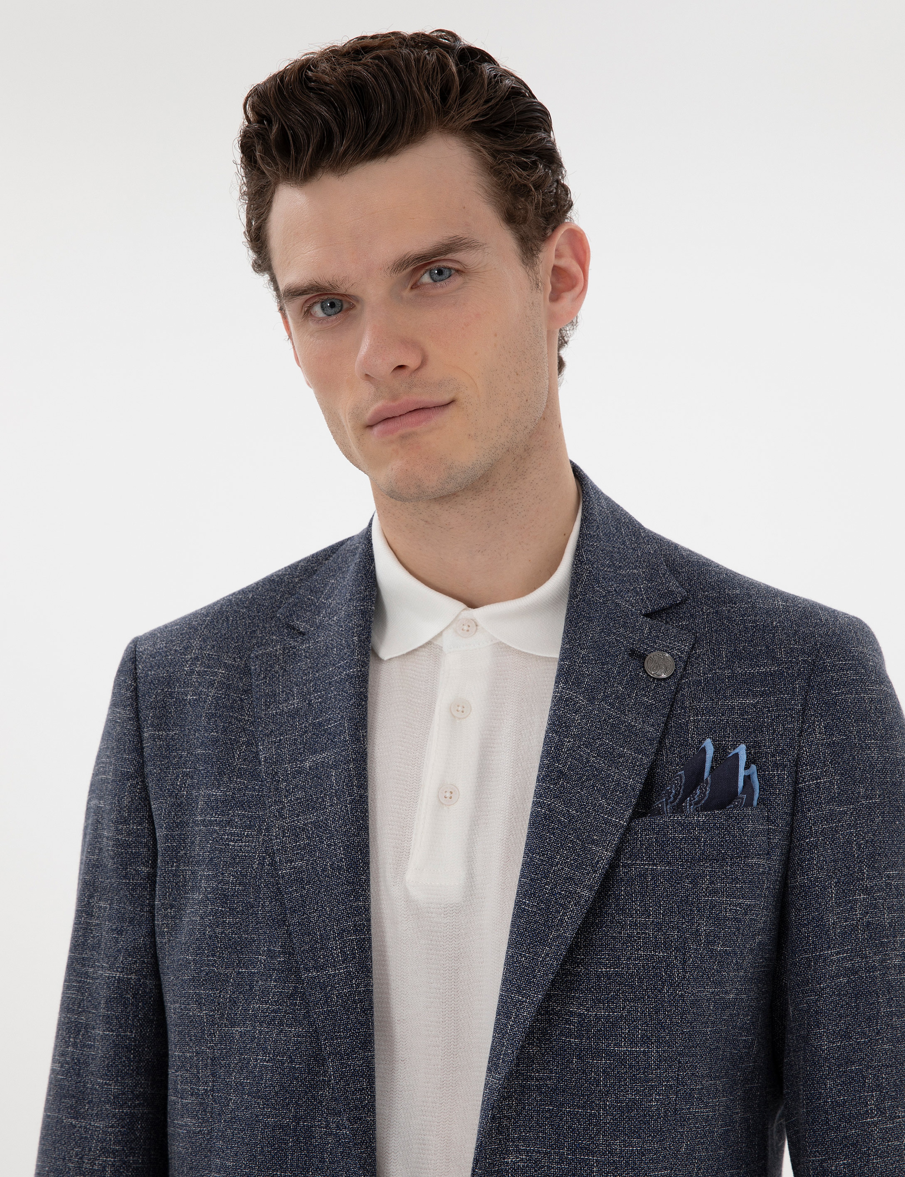 Lacivert Slim Fit Ceket - Image 2
