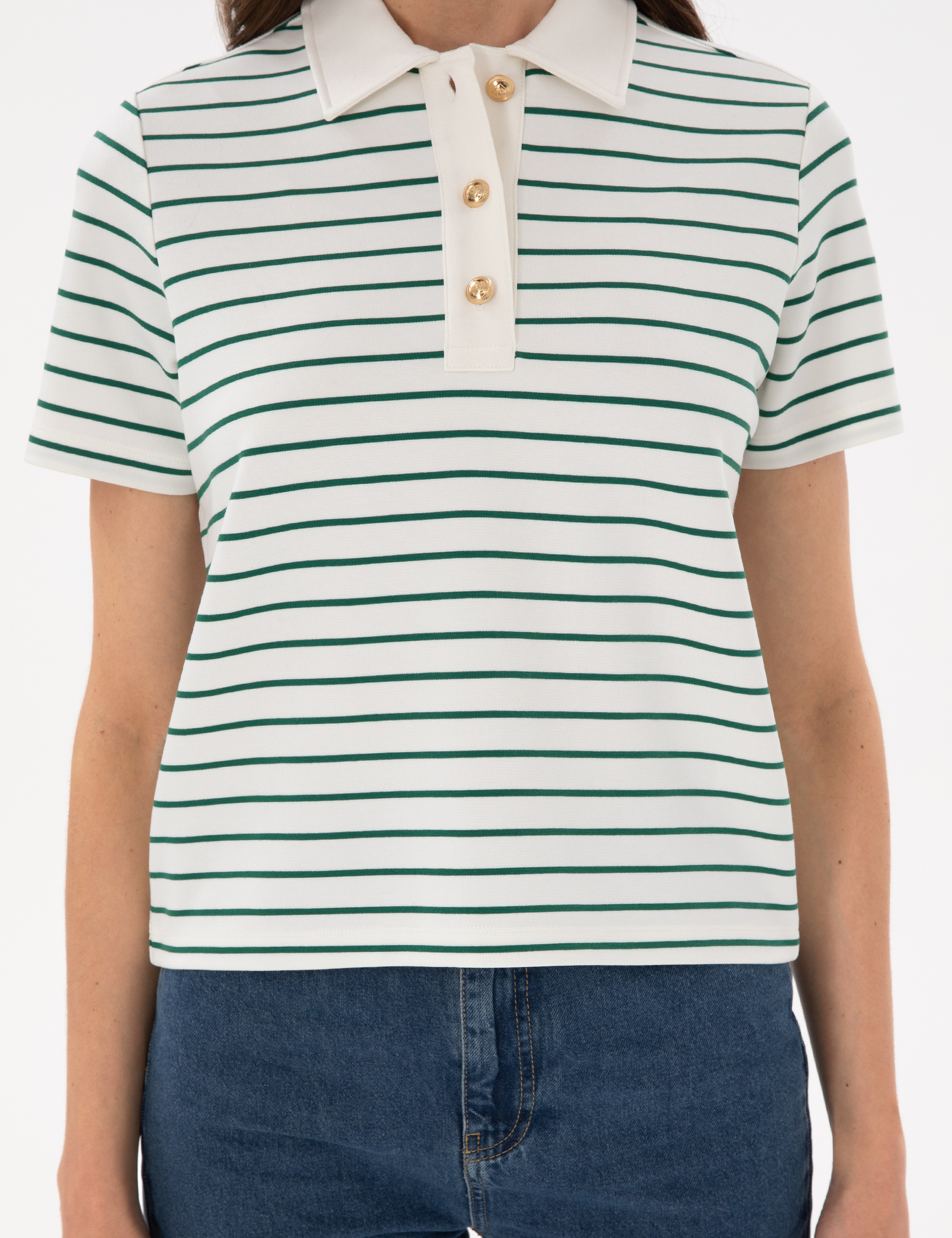 Yeşil Regular Fit Tişört - Image 6