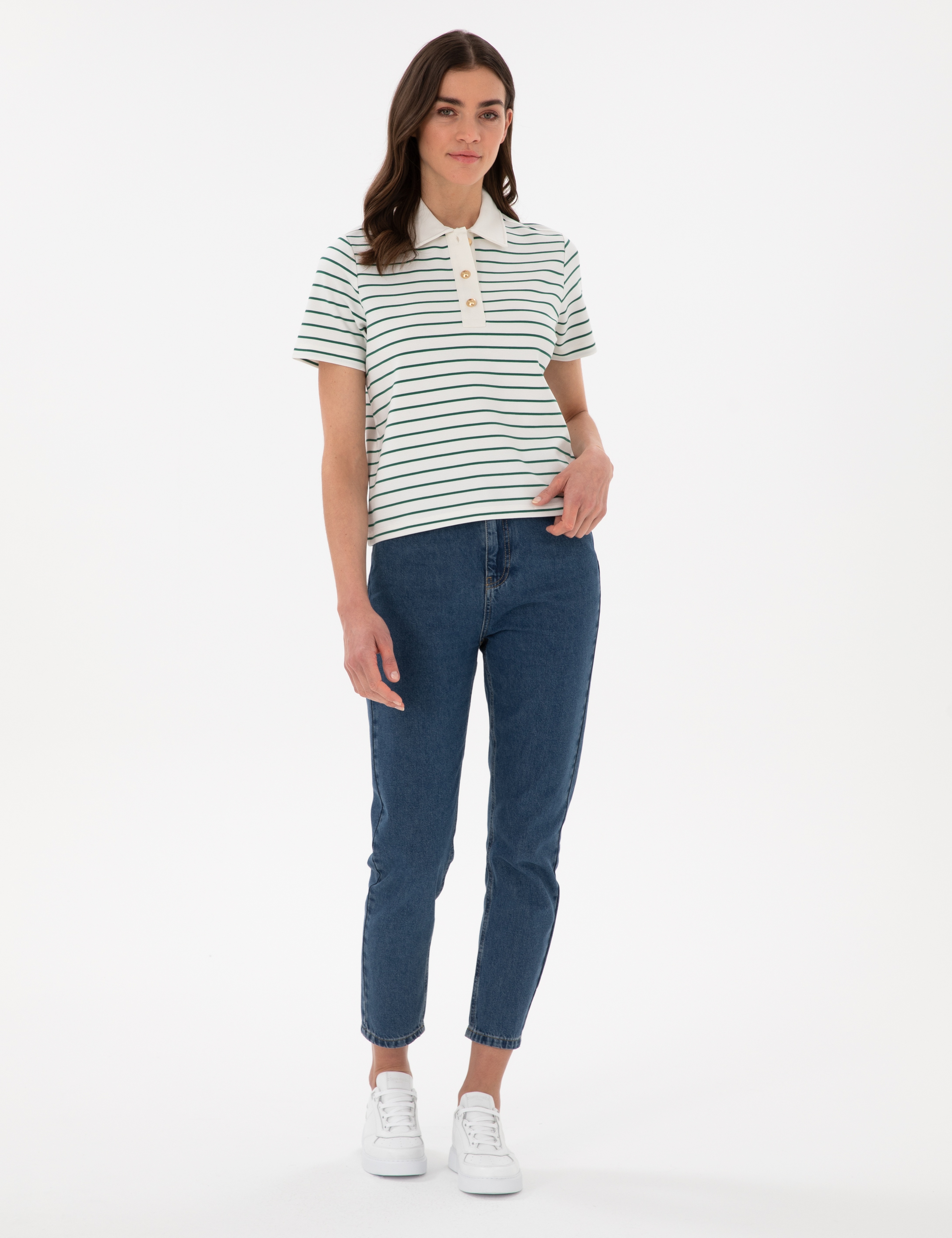 Yeşil Regular Fit Tişört - Image 4