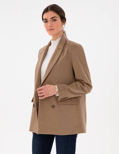 Camel Regular Fit Ceket