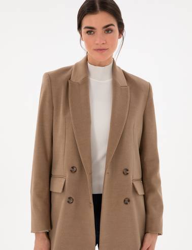 Camel Regular Fit Ceket