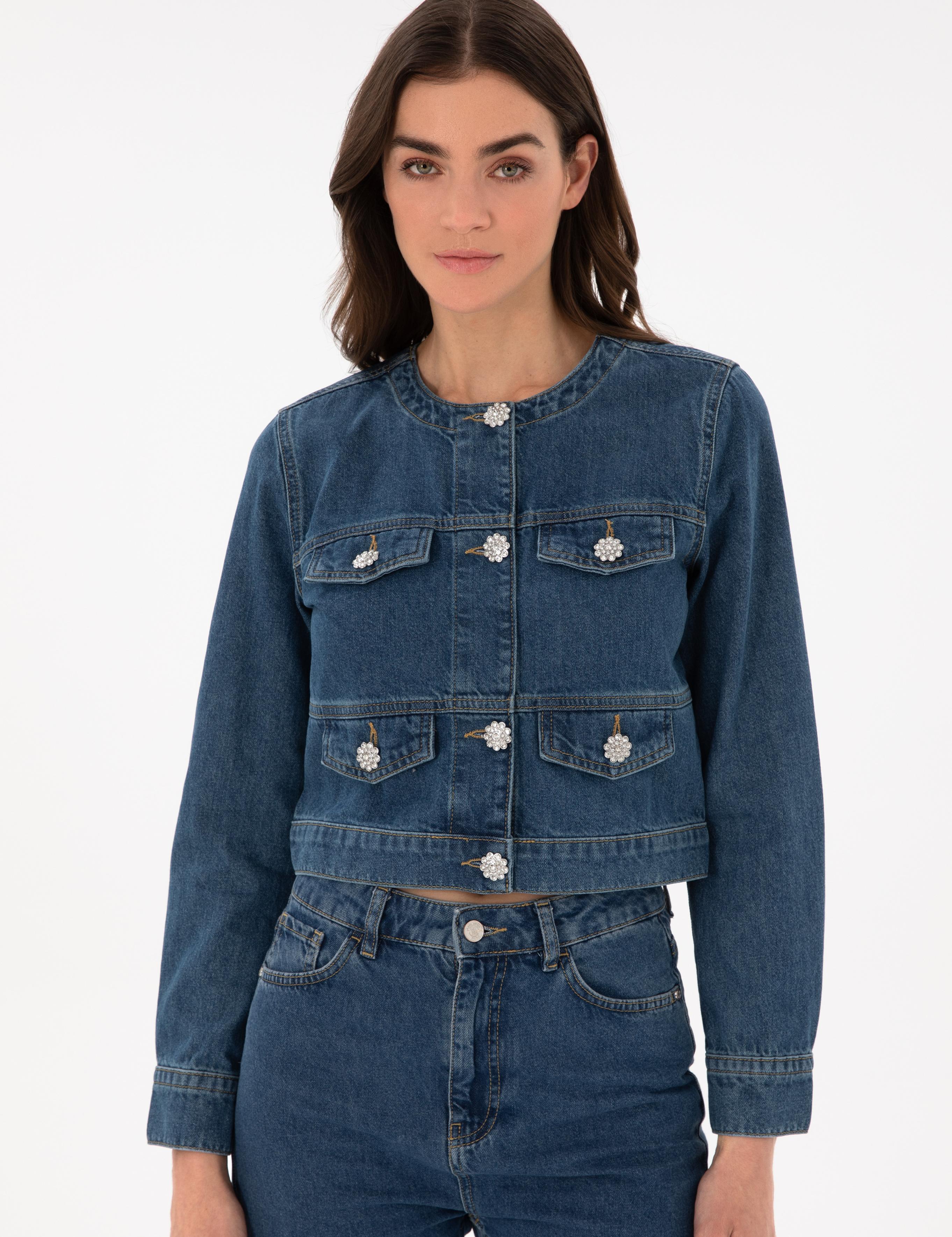 Mavi Crop Top Jean Ceket