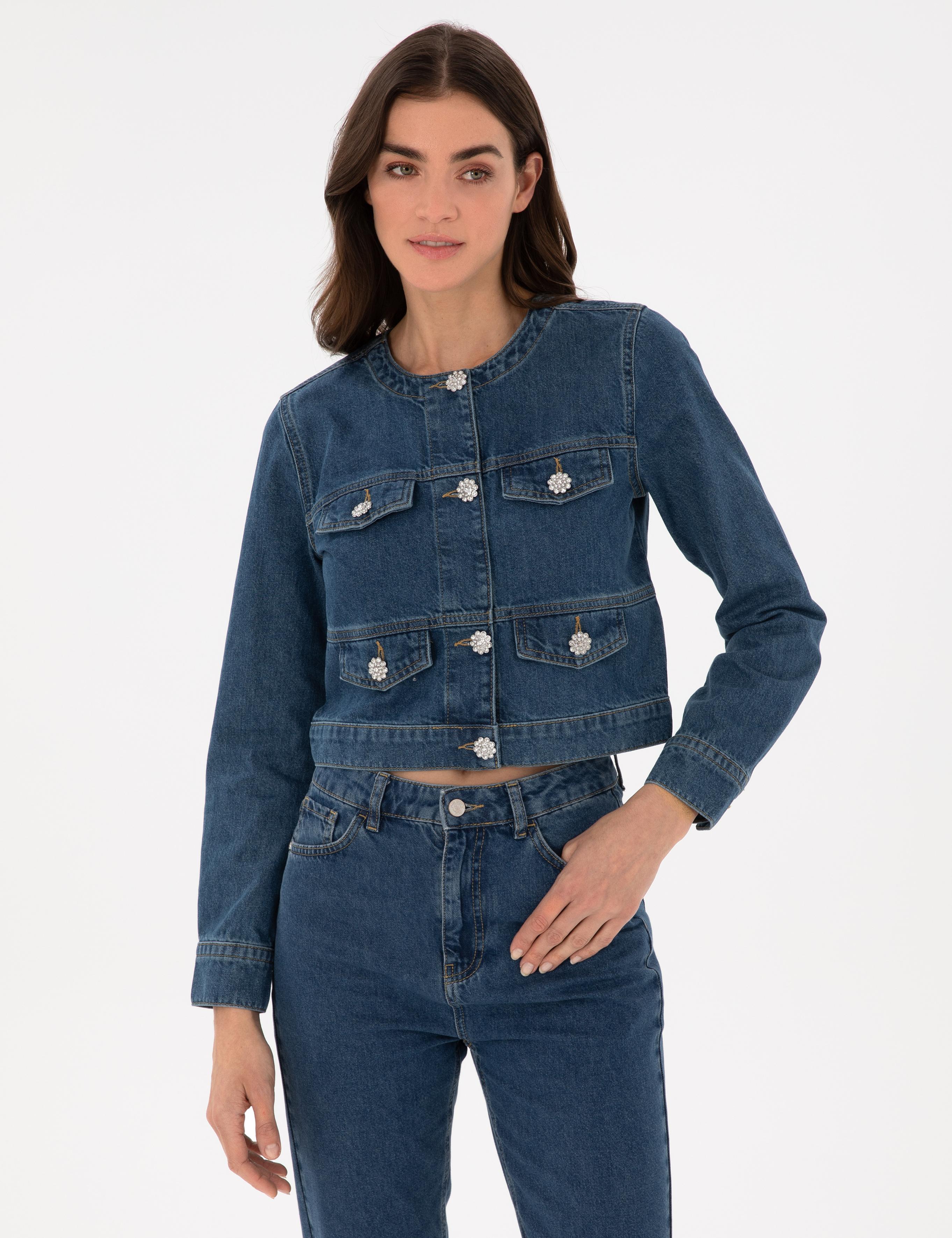 Mavi Crop Top Jean Ceket