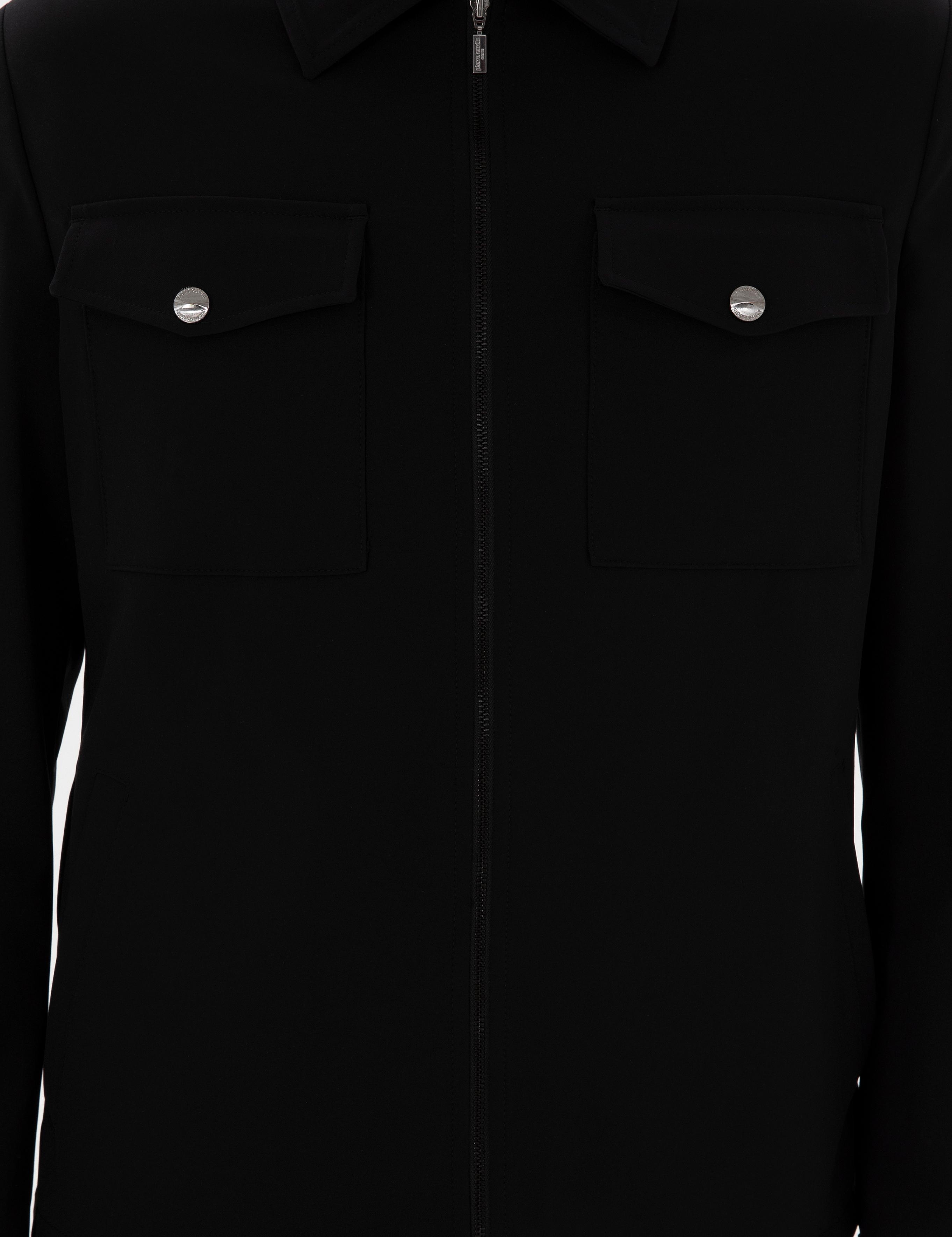 Siyah Regular Fit Fermuarlı Ceket