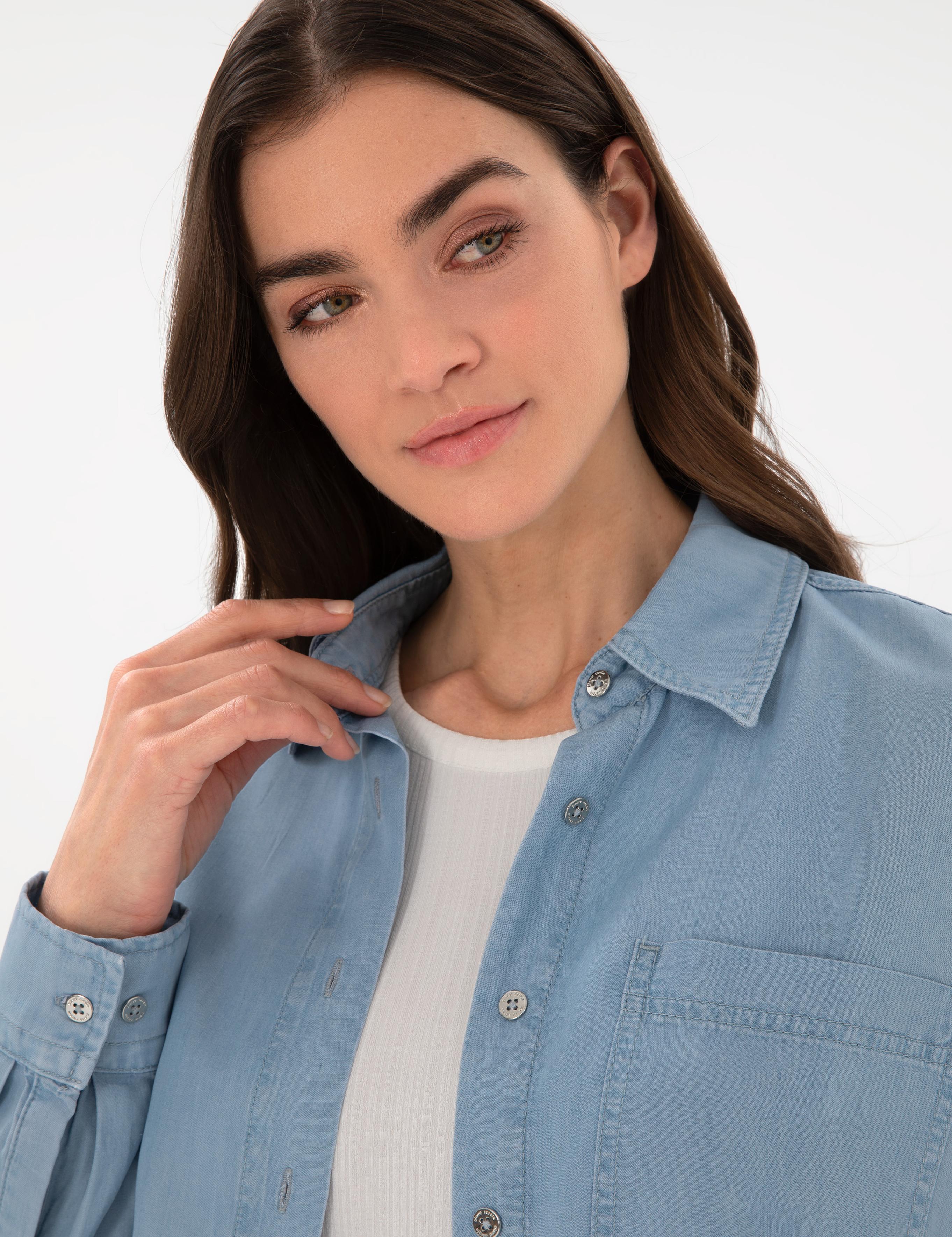 Mavi Oversize Jean Gömlek