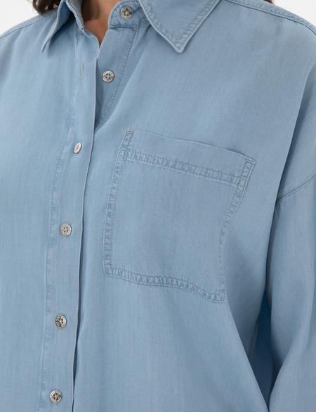 Mavi Oversize Jean Gömlek - 50306750012