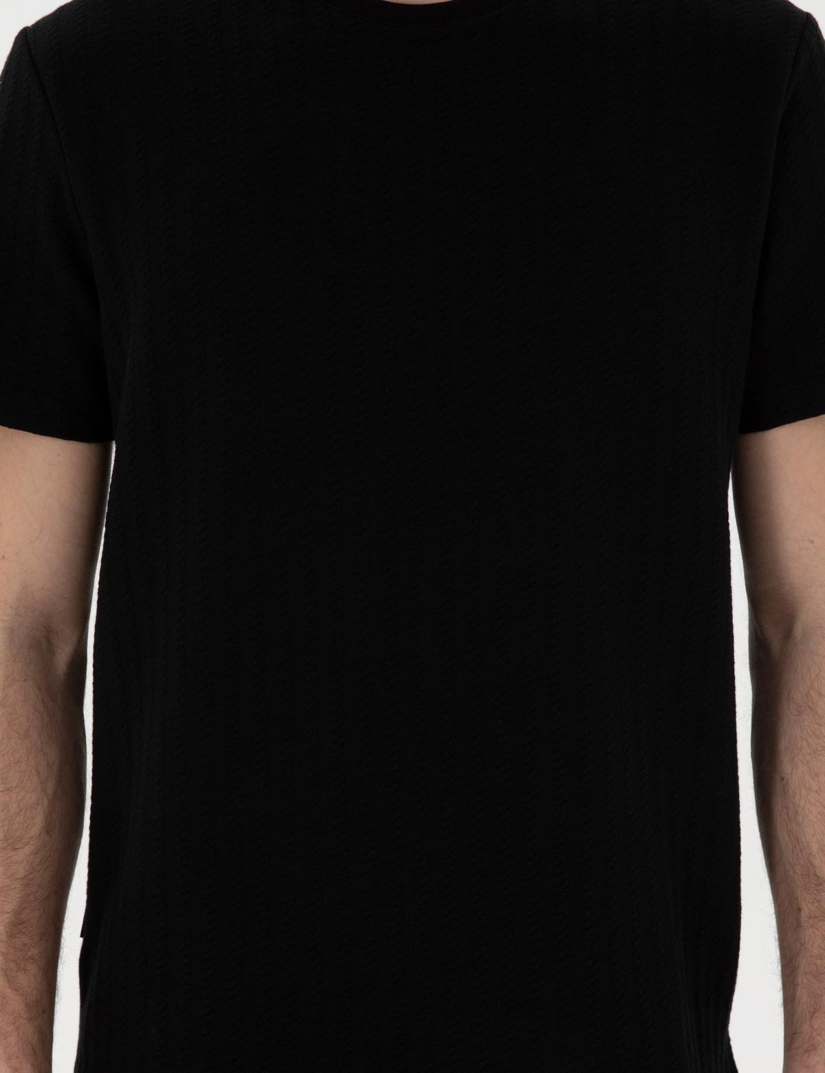 Siyah Regular Fit Tişört - 50302581044