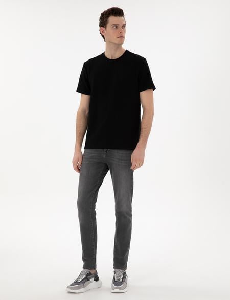 Siyah Regular Fit Tişört - 50302581044