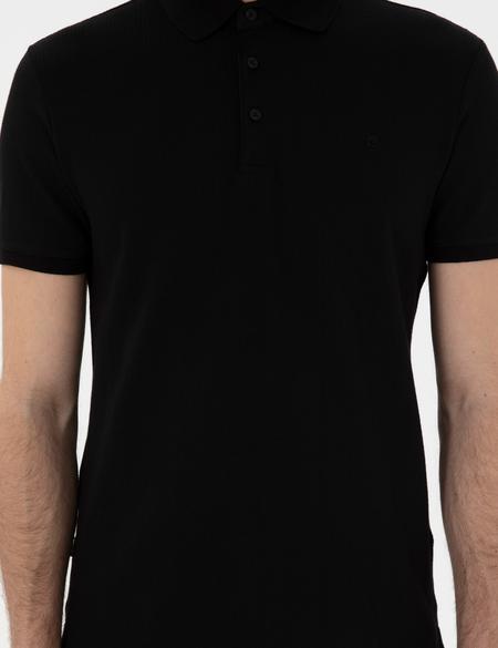 Siyah Slim Fit Tişört - 50302608043