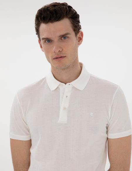 Beyaz Slim Fit Tişört - 50302608034