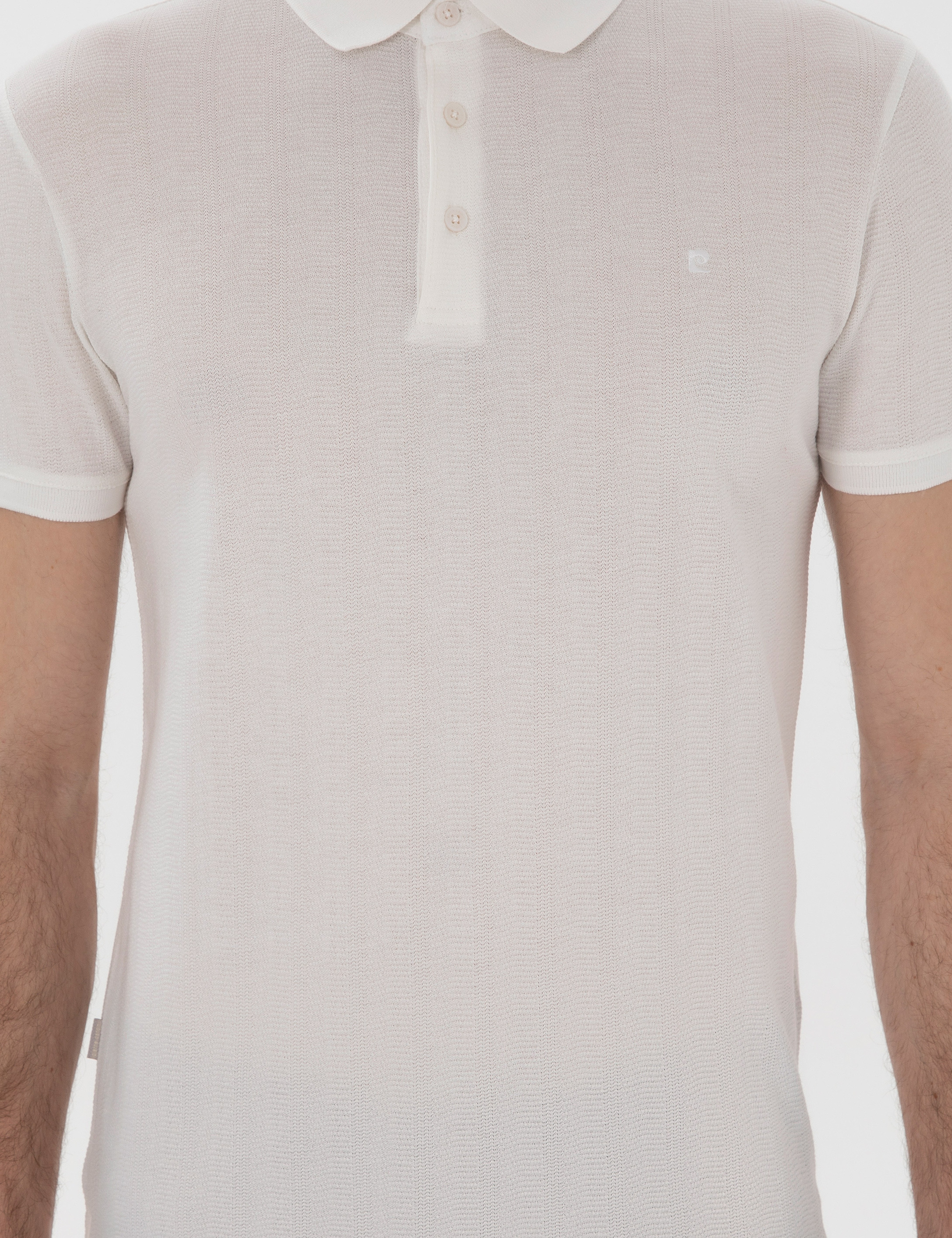 Beyaz Slim Fit Tişört - Image 6