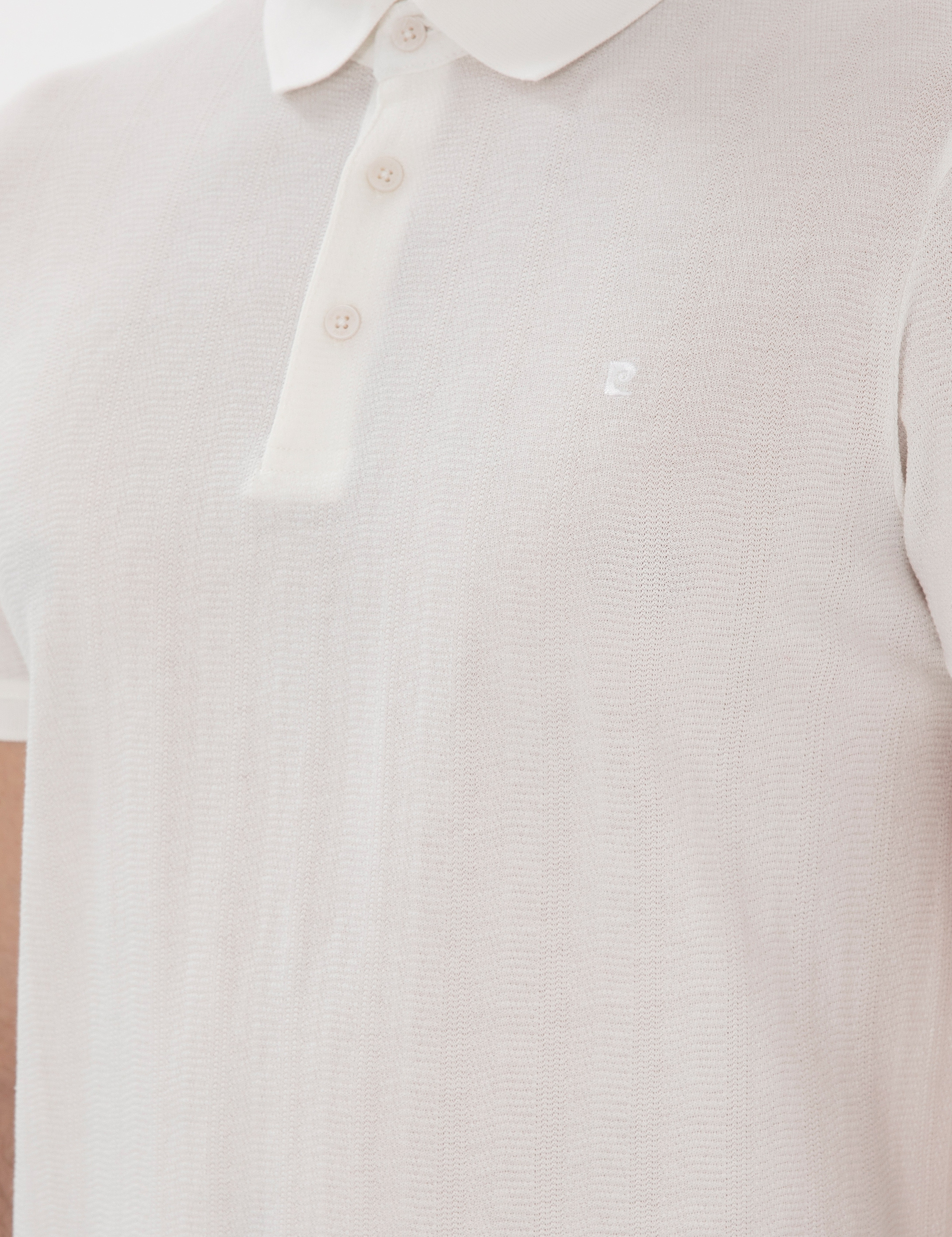 Beyaz Slim Fit Tişört - Image 7