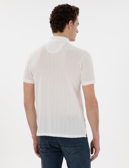 Beyaz Slim Fit Tişört - 50302608034