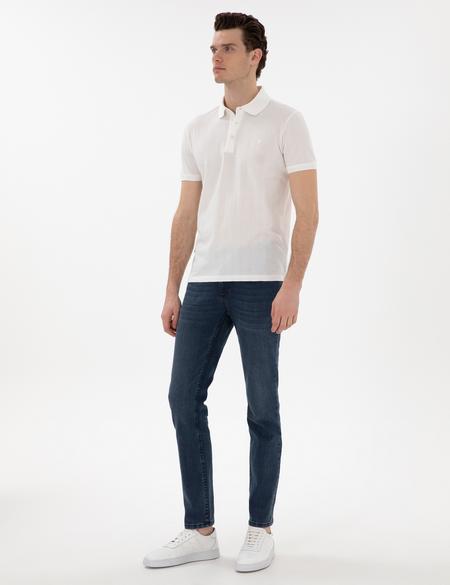 Beyaz Slim Fit Tişört - 50302608034