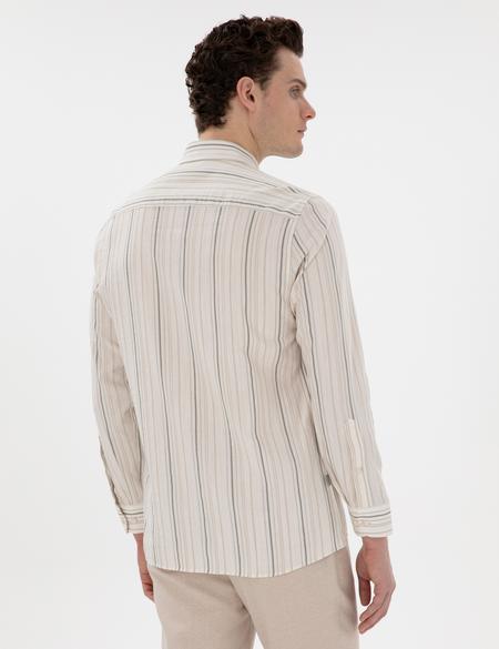 Haki Regular Fit Uzun Kollu Gömlek - 50305058036