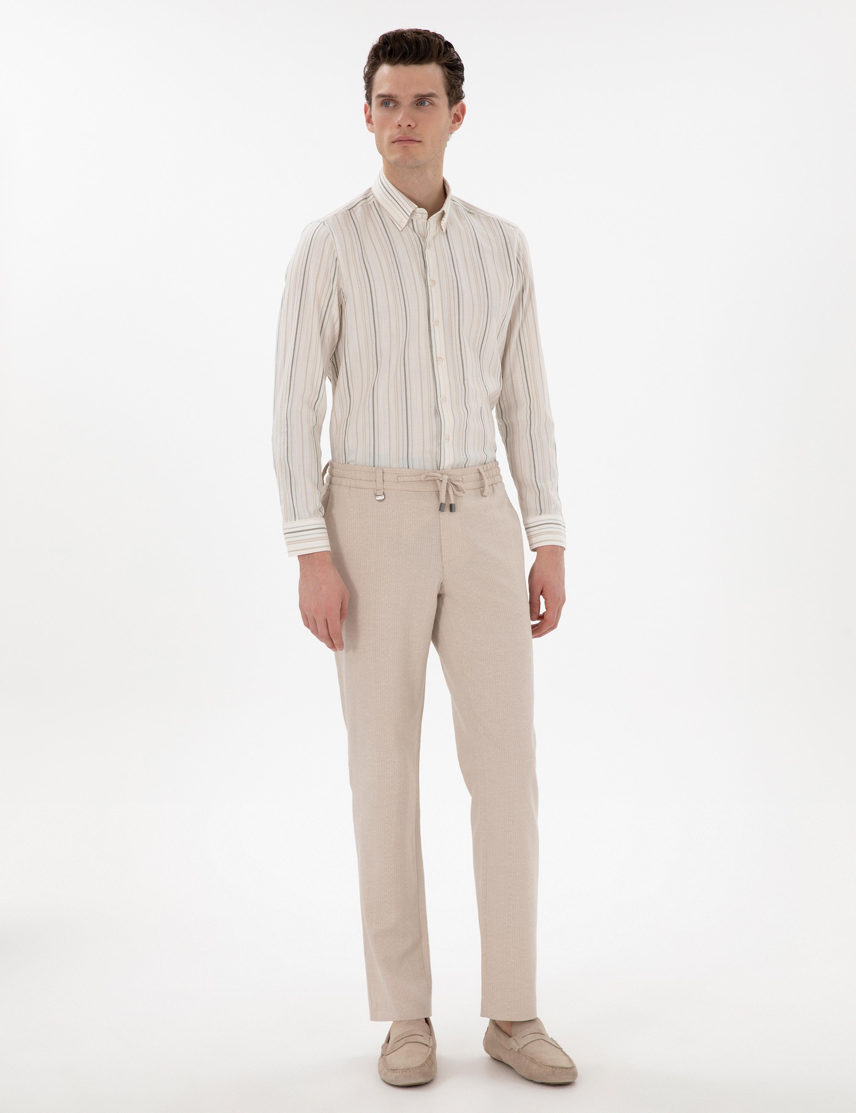 Haki Regular Fit Uzun Kollu Gömlek