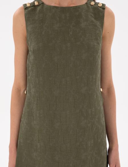 Haki A Kesim Dokuma Elbise - 50305986013