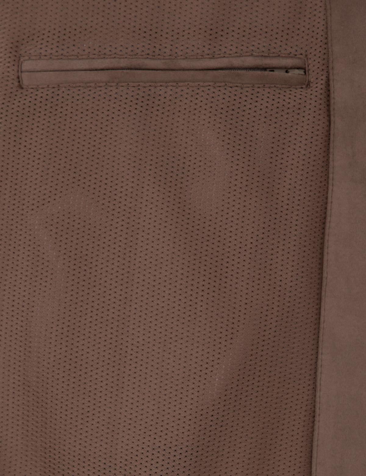 Vizon Gömlek Yaka Suni Deri Ceket - 50312345001