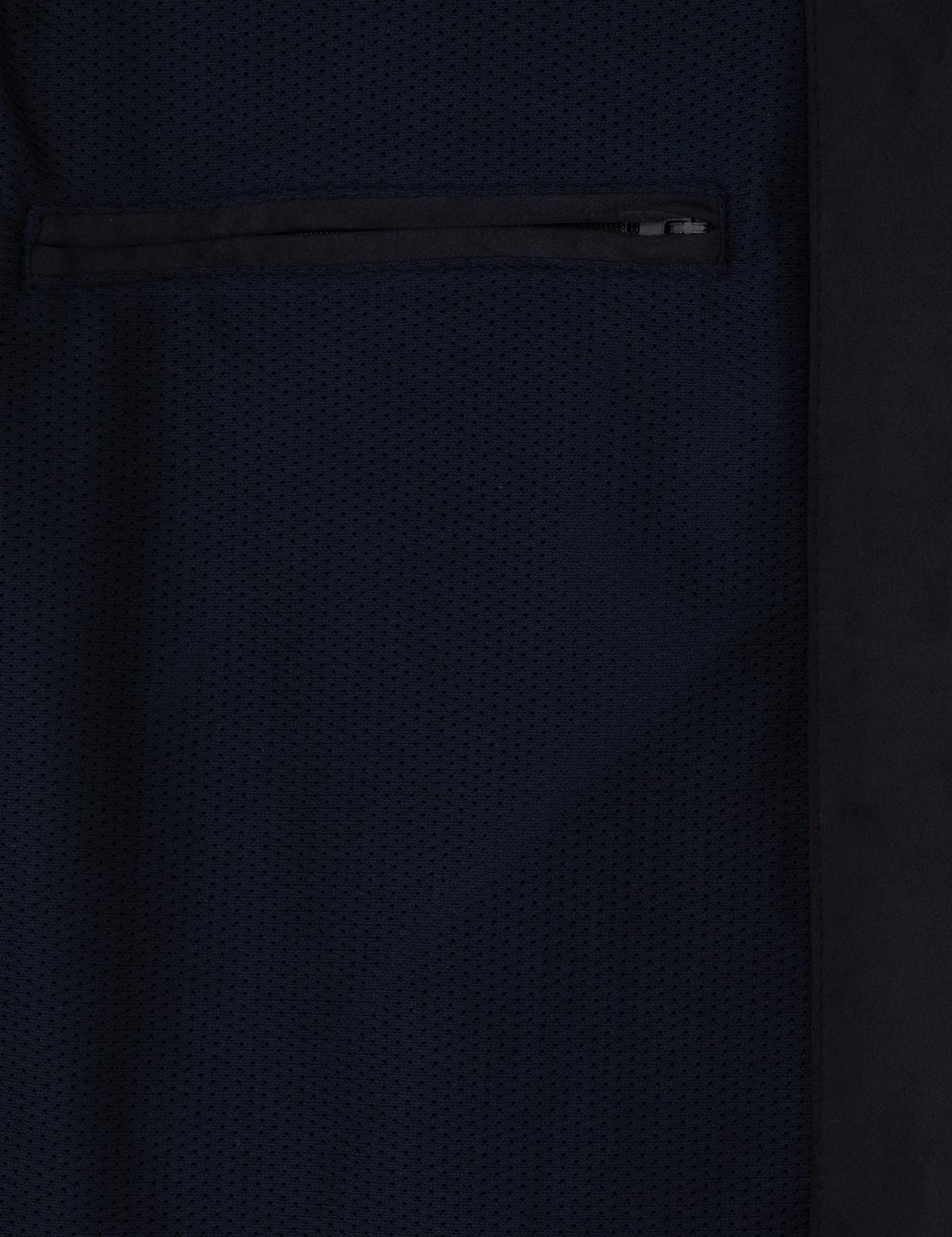 Lacivert Gömlek Yaka Suni Deri Ceket - 50312345007