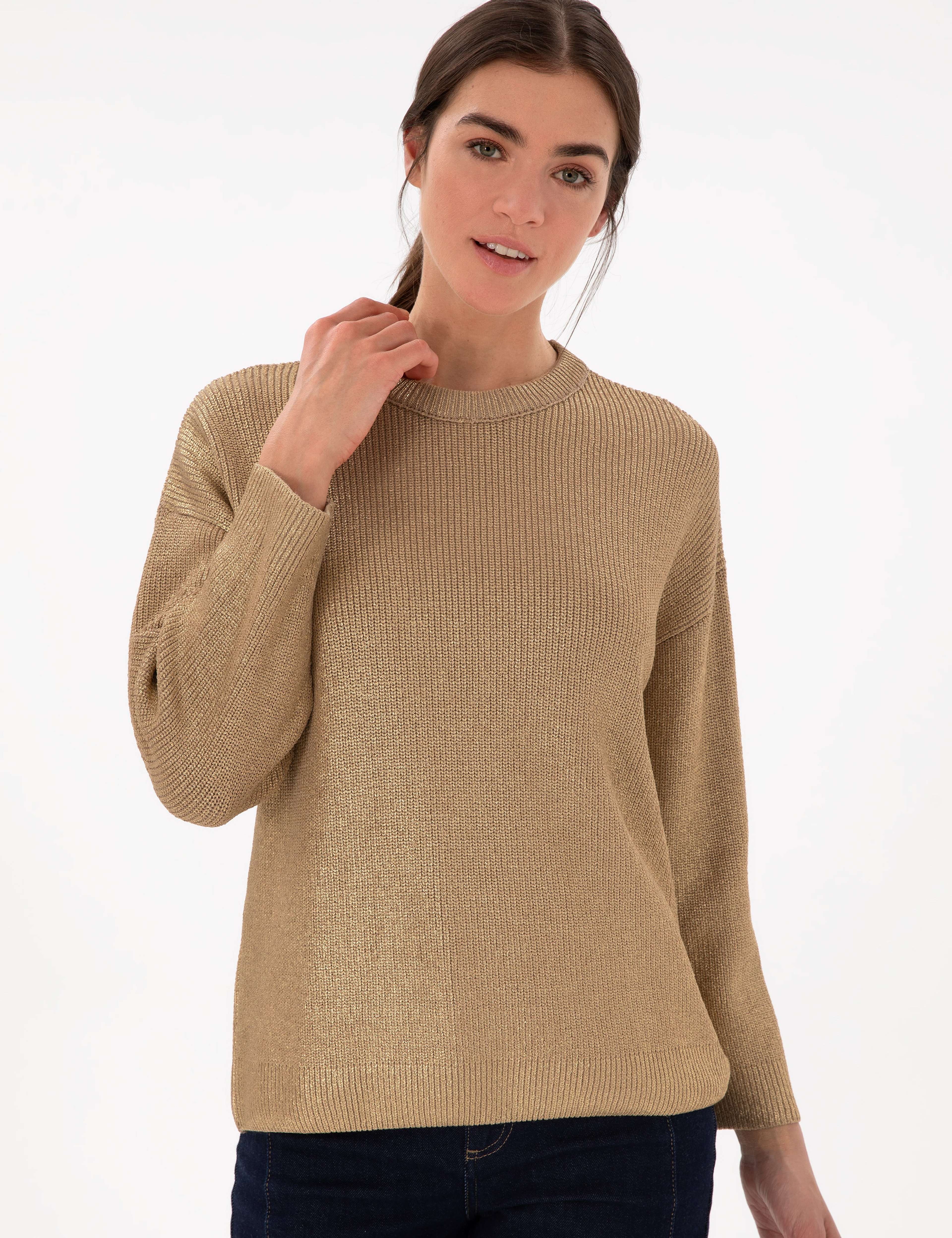 Bej Comfort Fit Kazak - Image 3