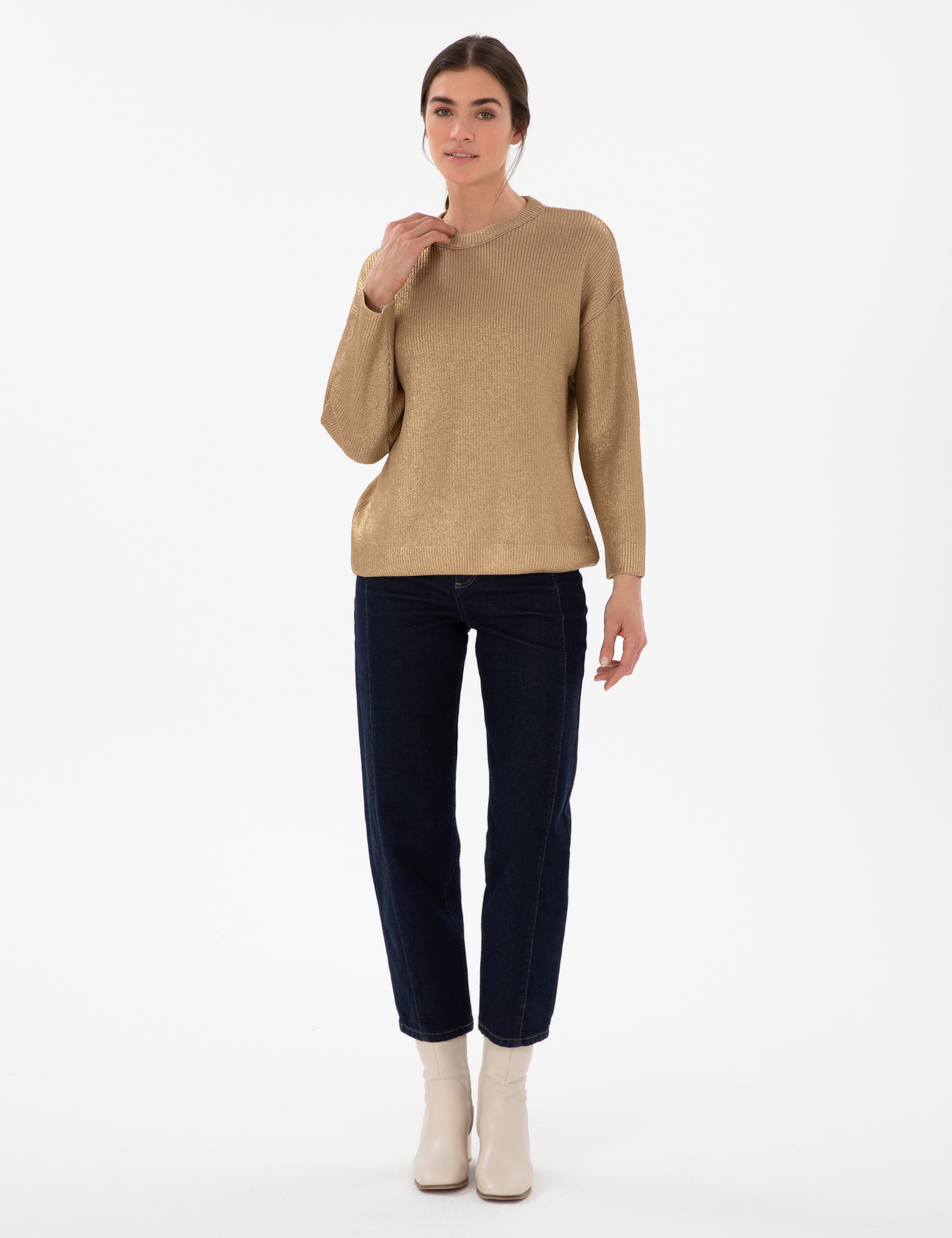 Bej Comfort Fit Kazak - Image 4