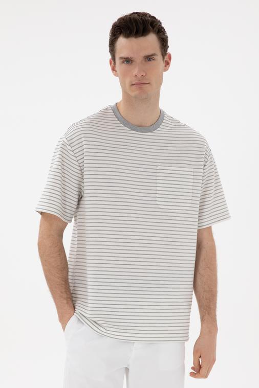 Ekru Comfort Fit Tişört