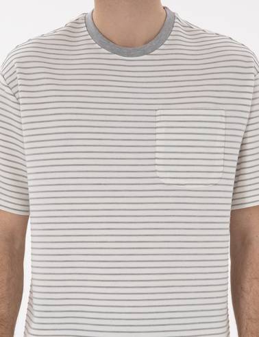 Ekru Comfort Fit Tişört