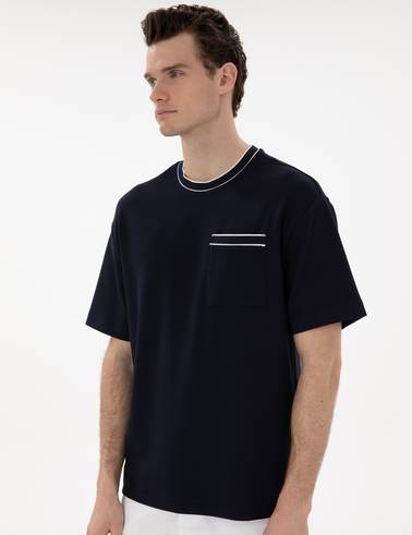 Lacivert Comfort Fit Tişört
