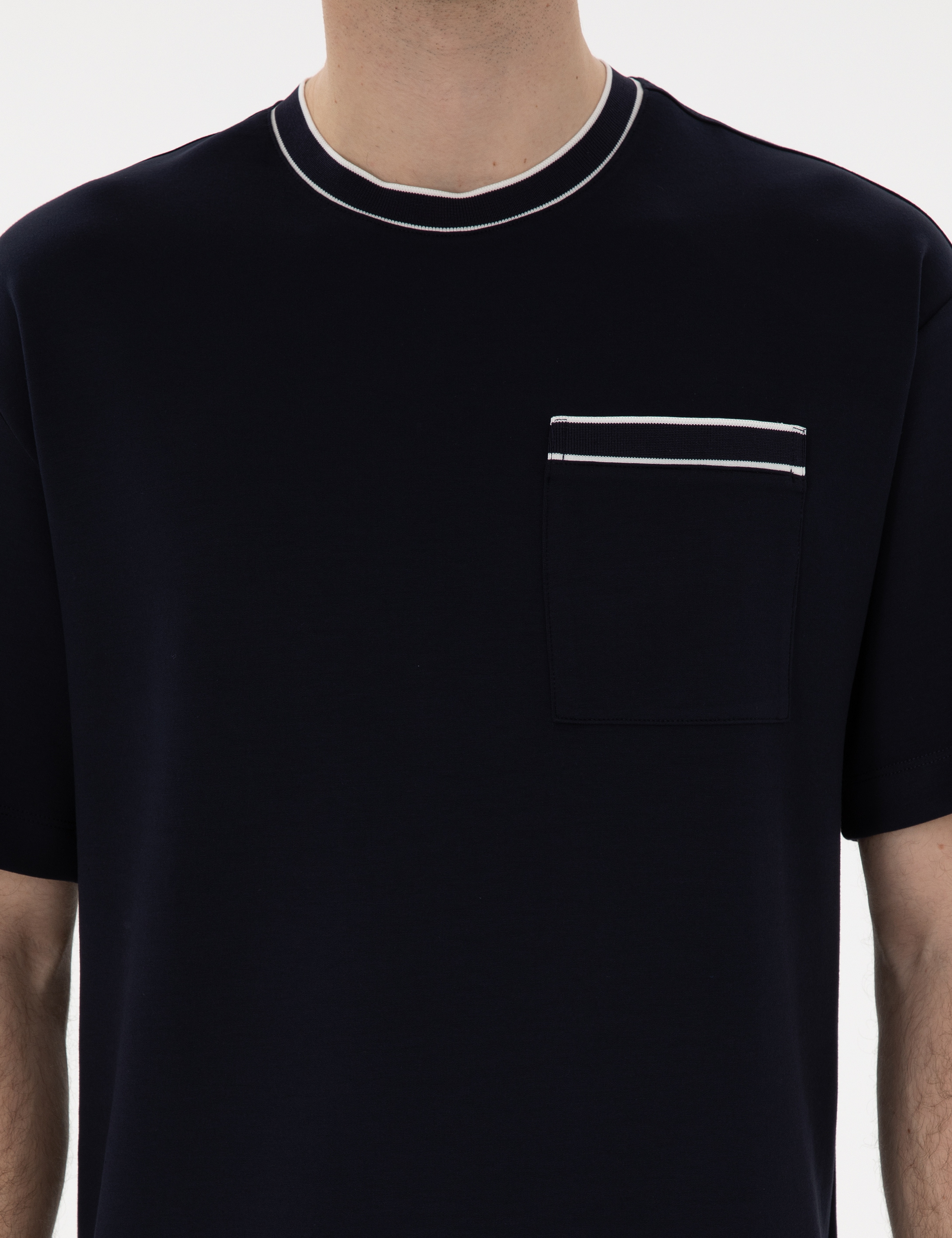 Lacivert Comfort Fit Tişört - Image 6