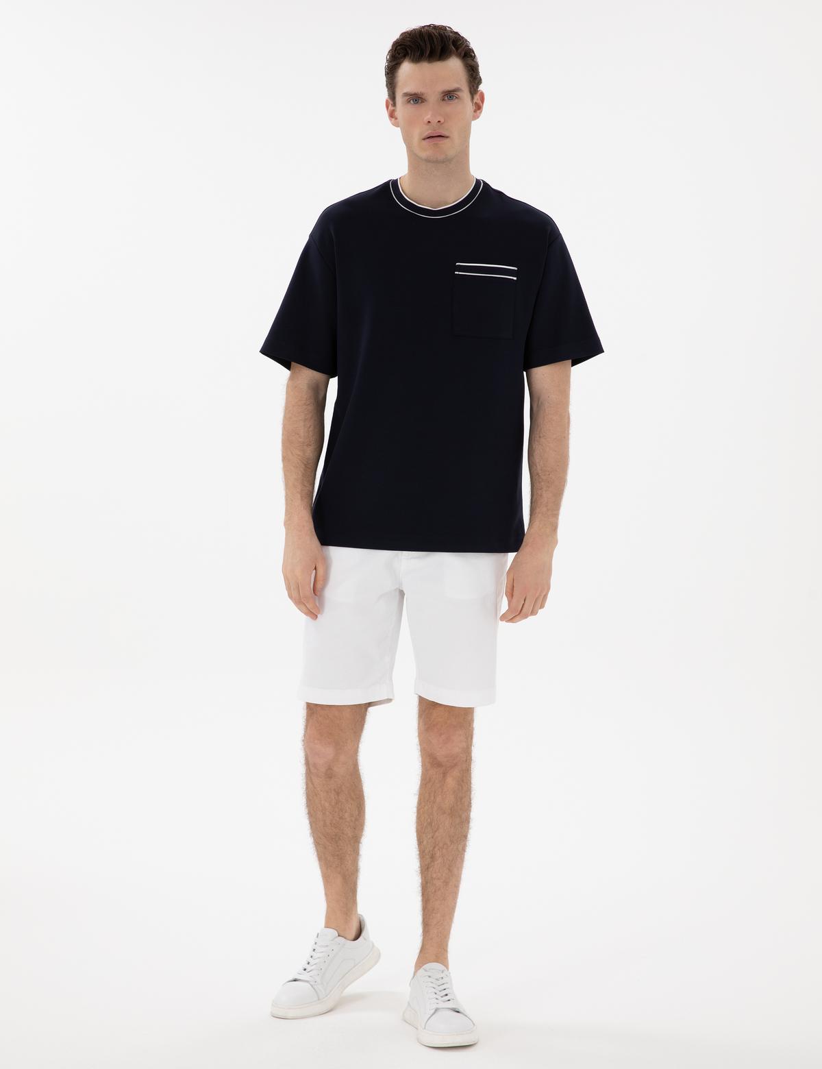 Lacivert Comfort Fit Tişört - 50306080014