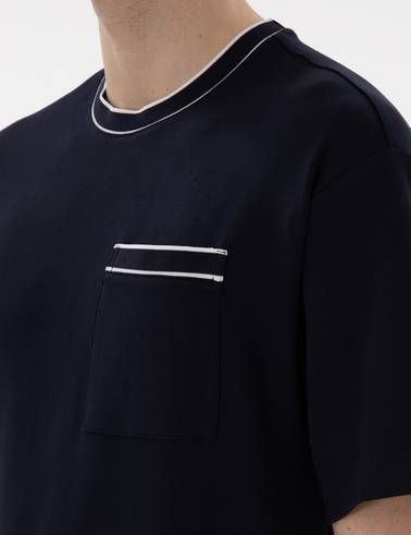 Lacivert Comfort Fit Tişört