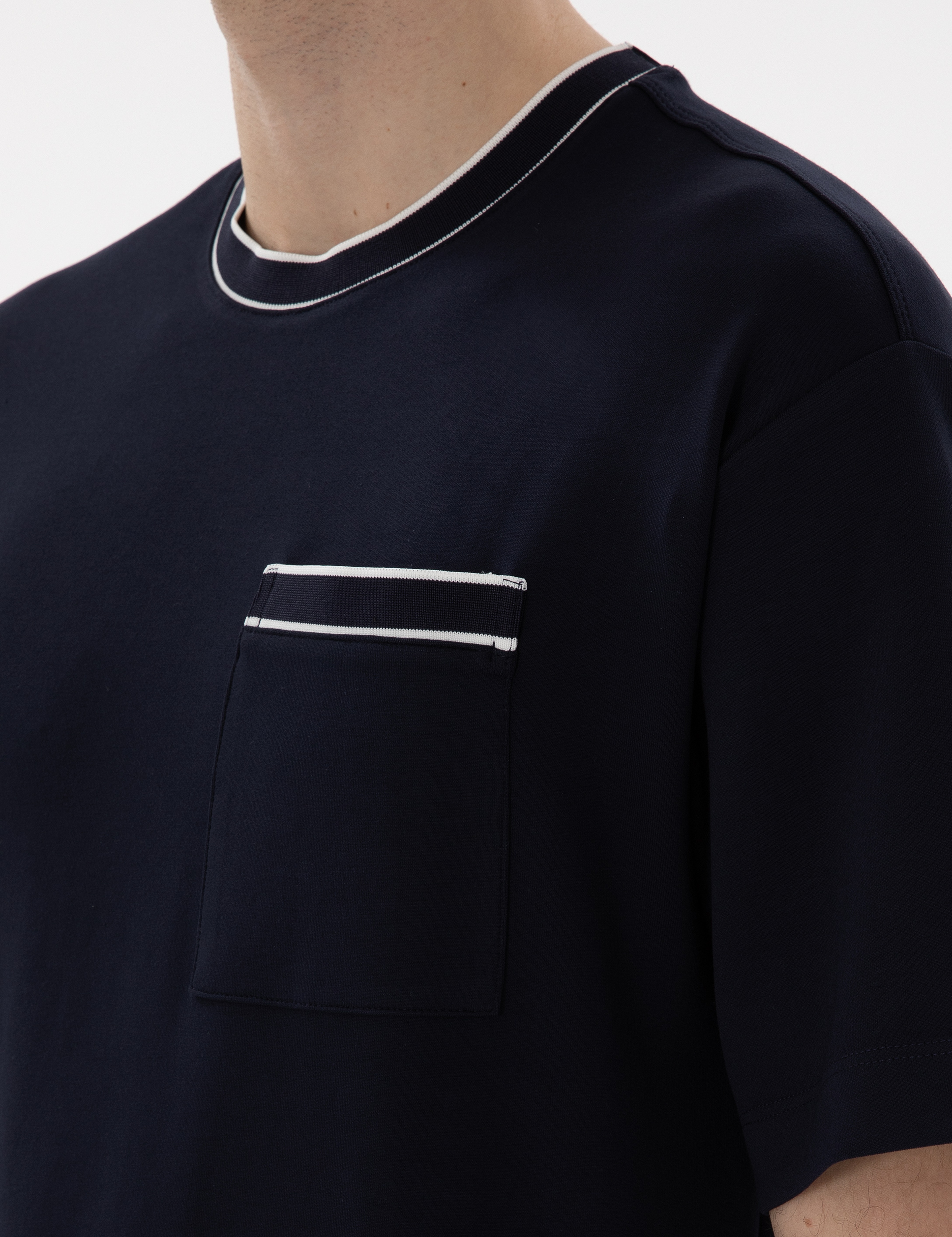 Lacivert Comfort Fit Tişört - Image 7