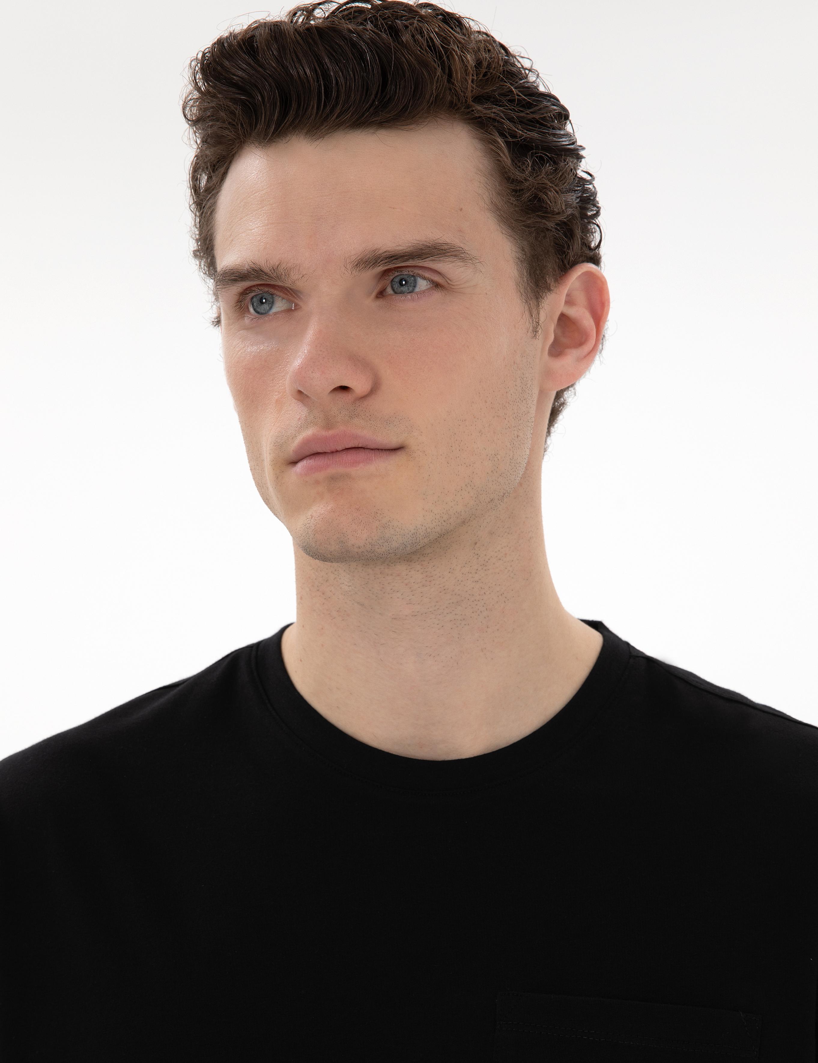 Siyah Comfort Fit Basic Tişört