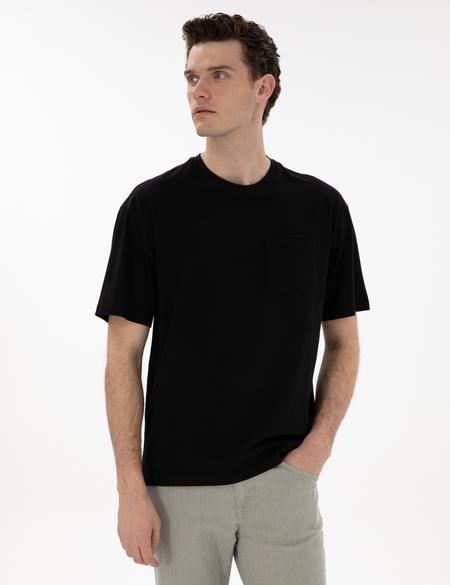 Siyah Comfort Fit Basic Tişört - 50306991018