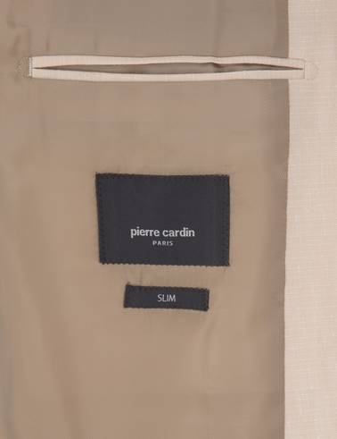 Bej Slim Fit Takım Elbise
