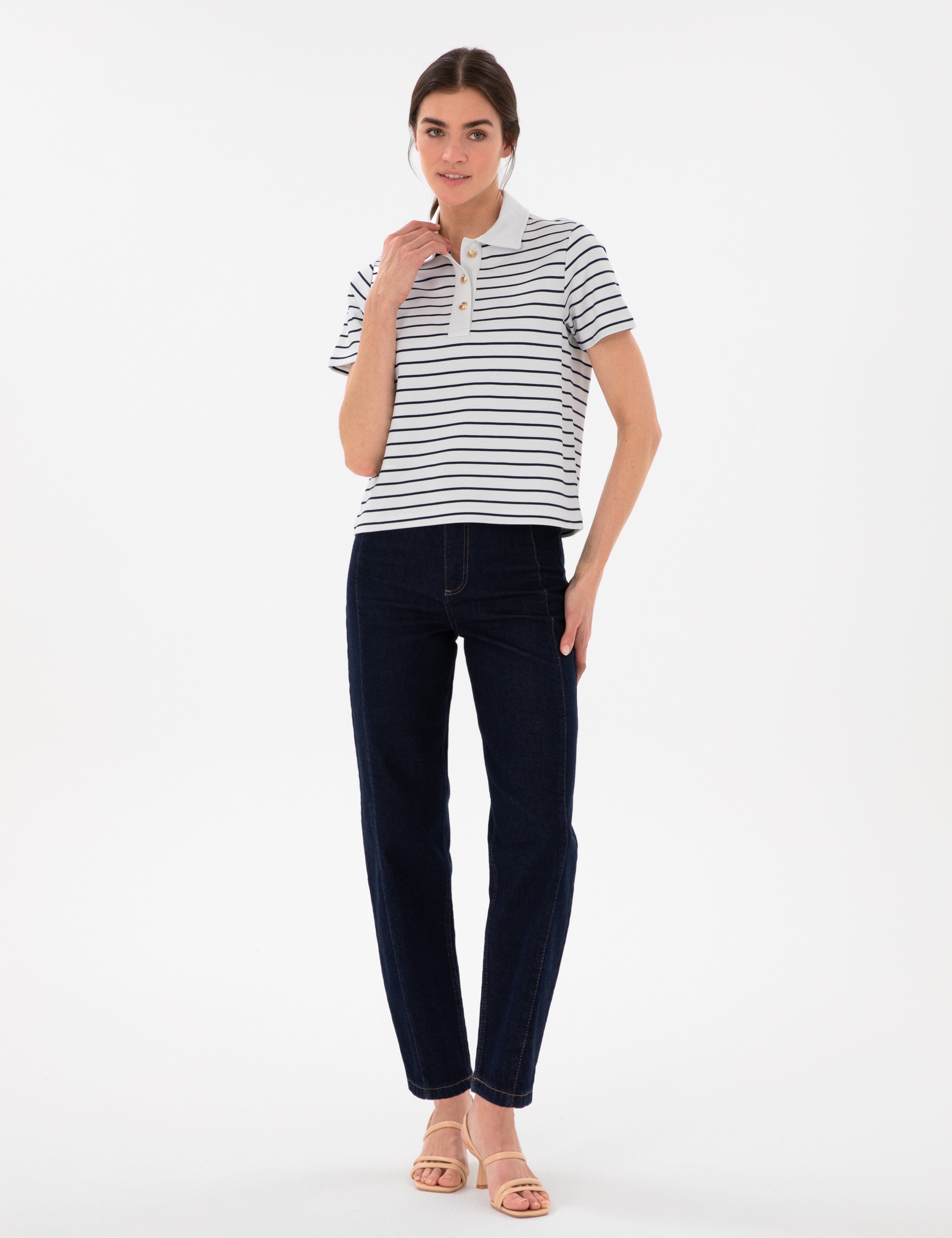 Koyu İndigo Balloon Jean Pantolon - Image 3