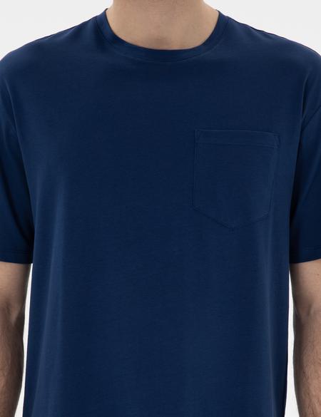 Açık Lacivert Comfort Fit Basic Tişört - 50306991045