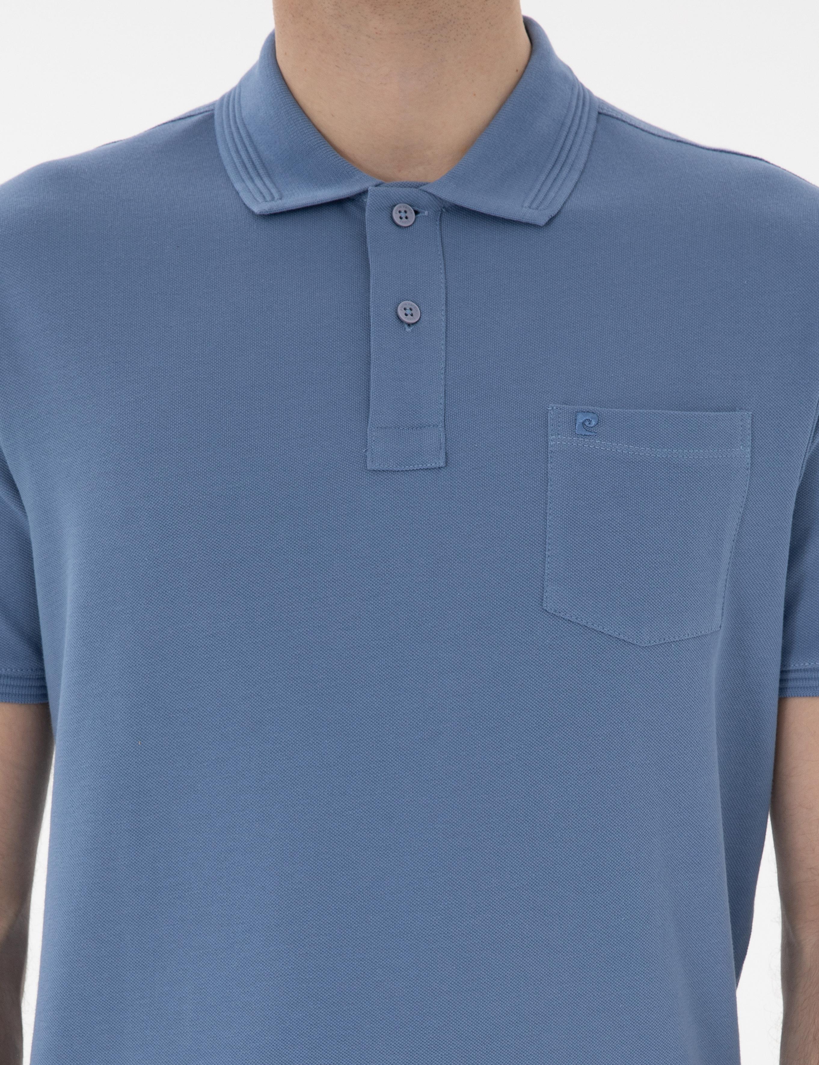 Mavi Regular Fit Kıvrılmaz Polo Yaka Basic Tişört