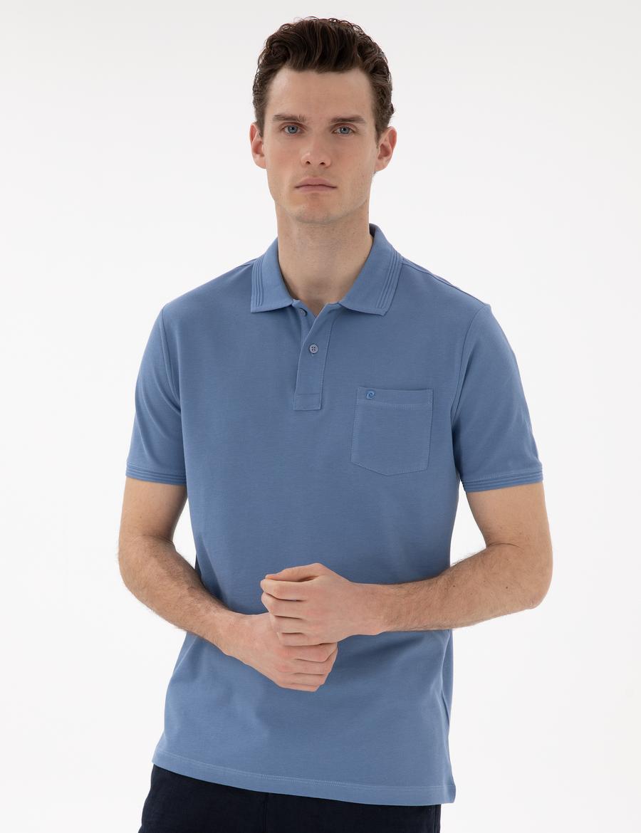 Mavi Regular Fit Kıvrılmaz Polo Yaka Basic Tişört
