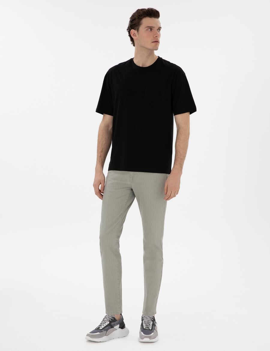 Haki Slim Fit Jean Pantolon