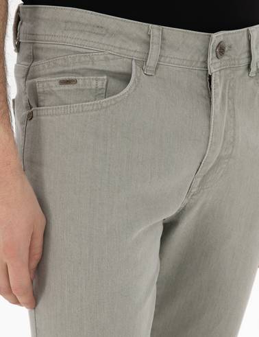 Haki Slim Fit Jean Pantolon