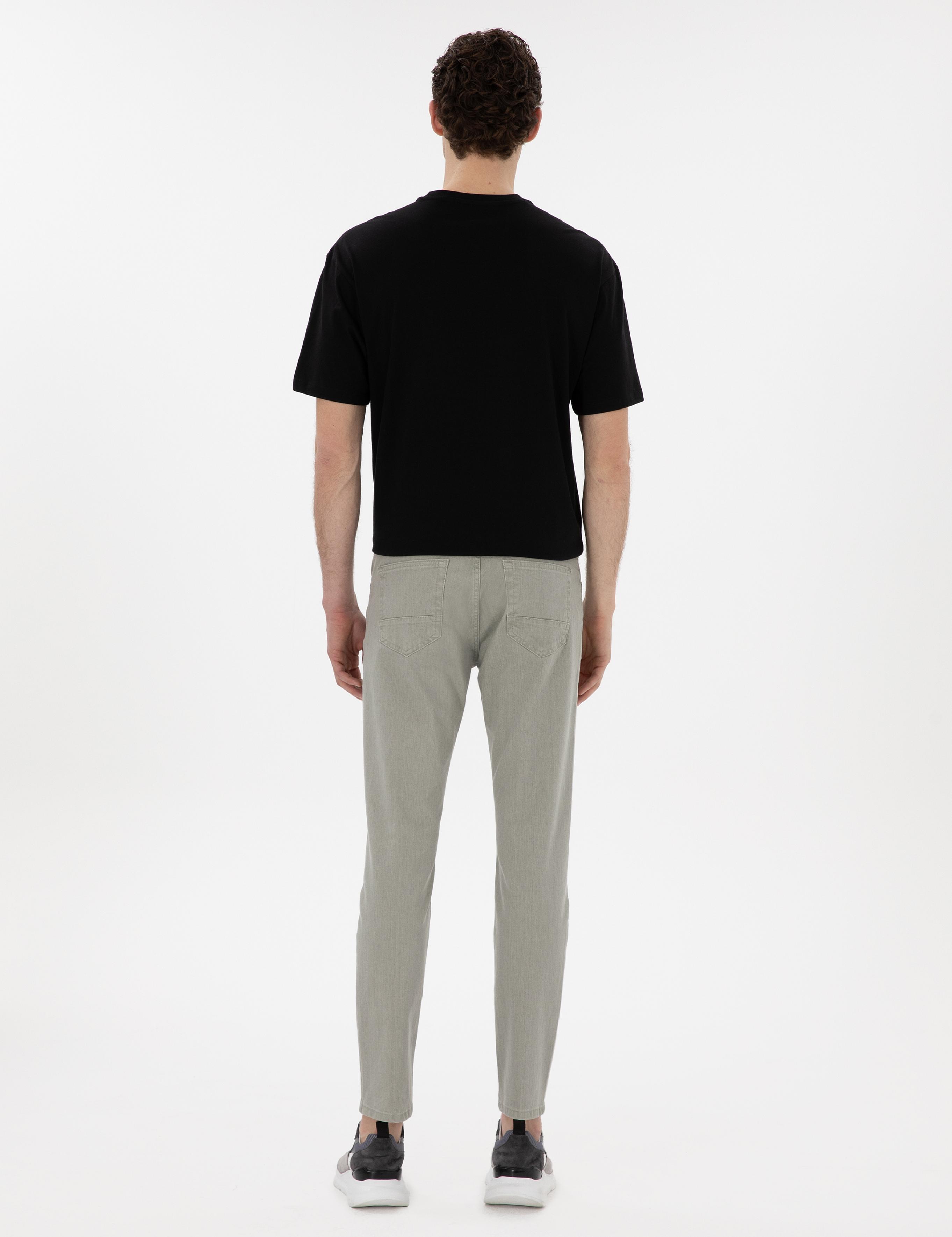 Haki Slim Fit Jean Pantolon