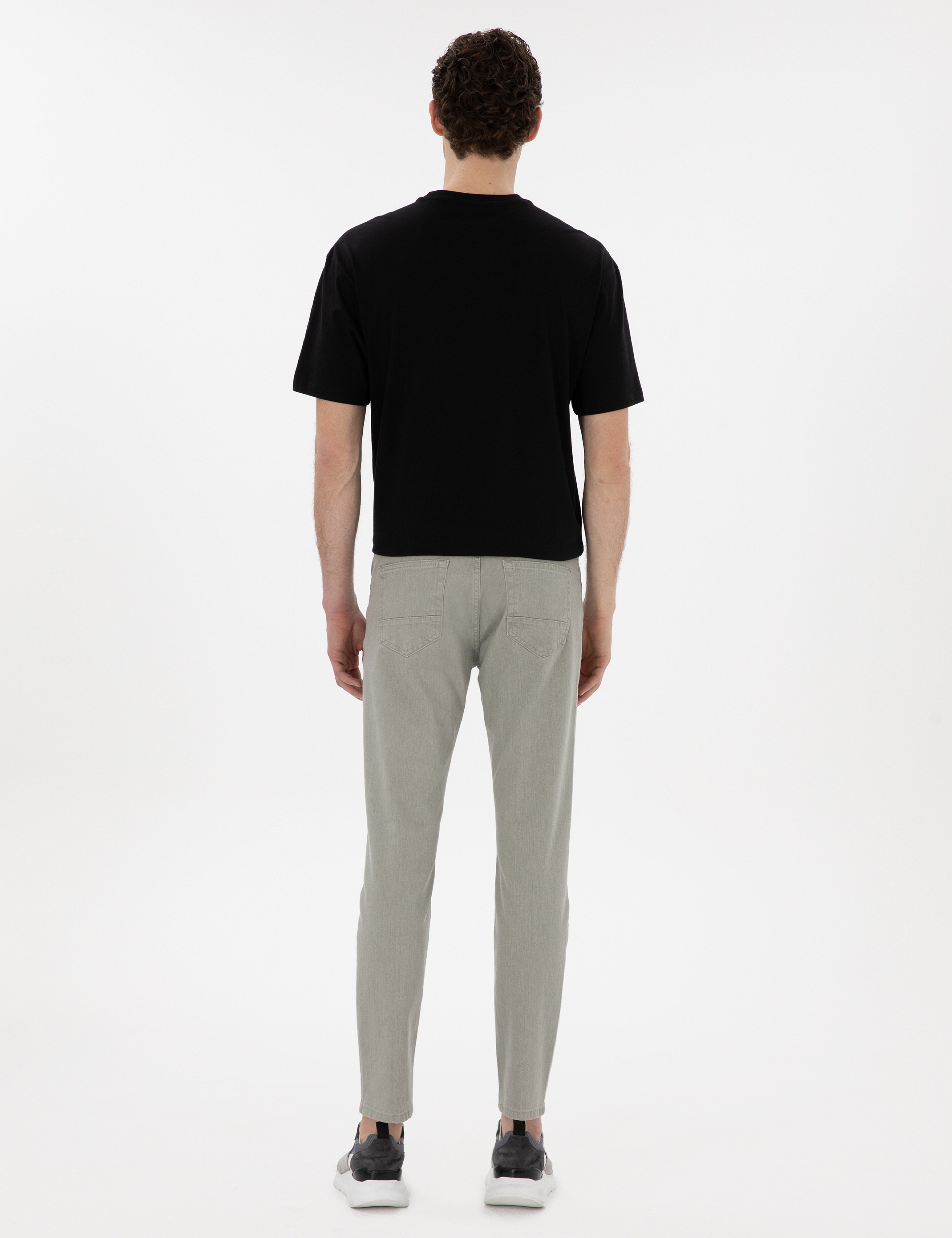 Haki Slim Fit Jean Pantolon