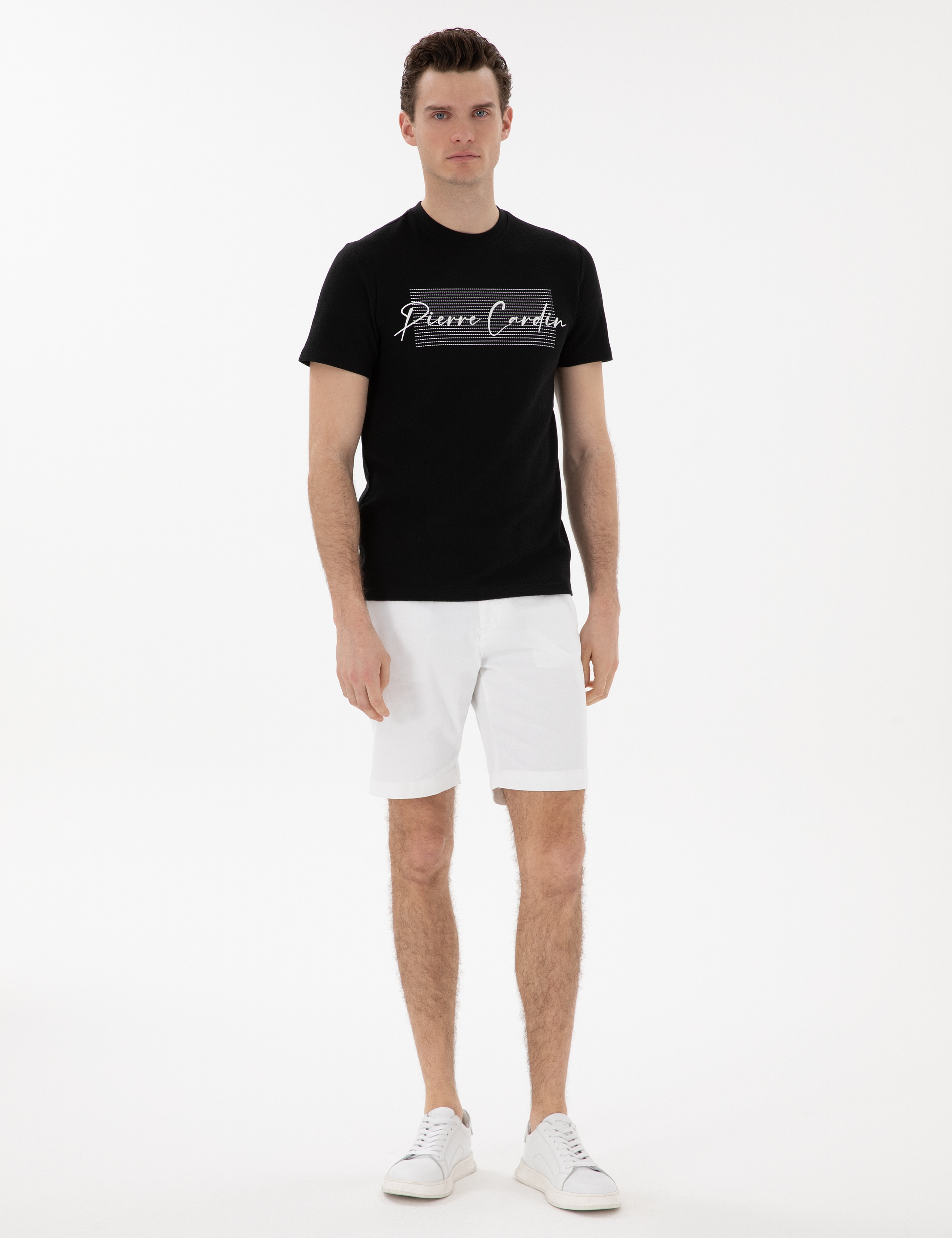 Siyah Slim Fit Tişört - Image 4