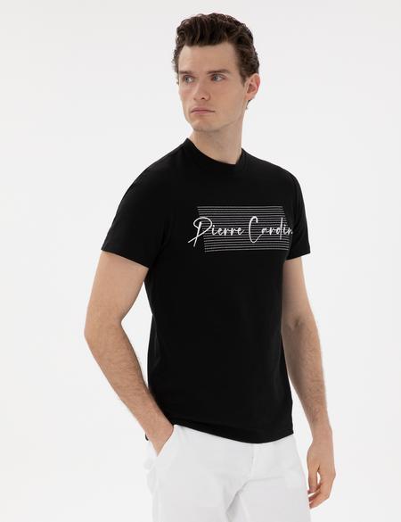 Siyah Slim Fit Tişört - 50302567044