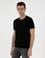 Siyah Slim Fit Bisiklet Yaka Triko Tişört