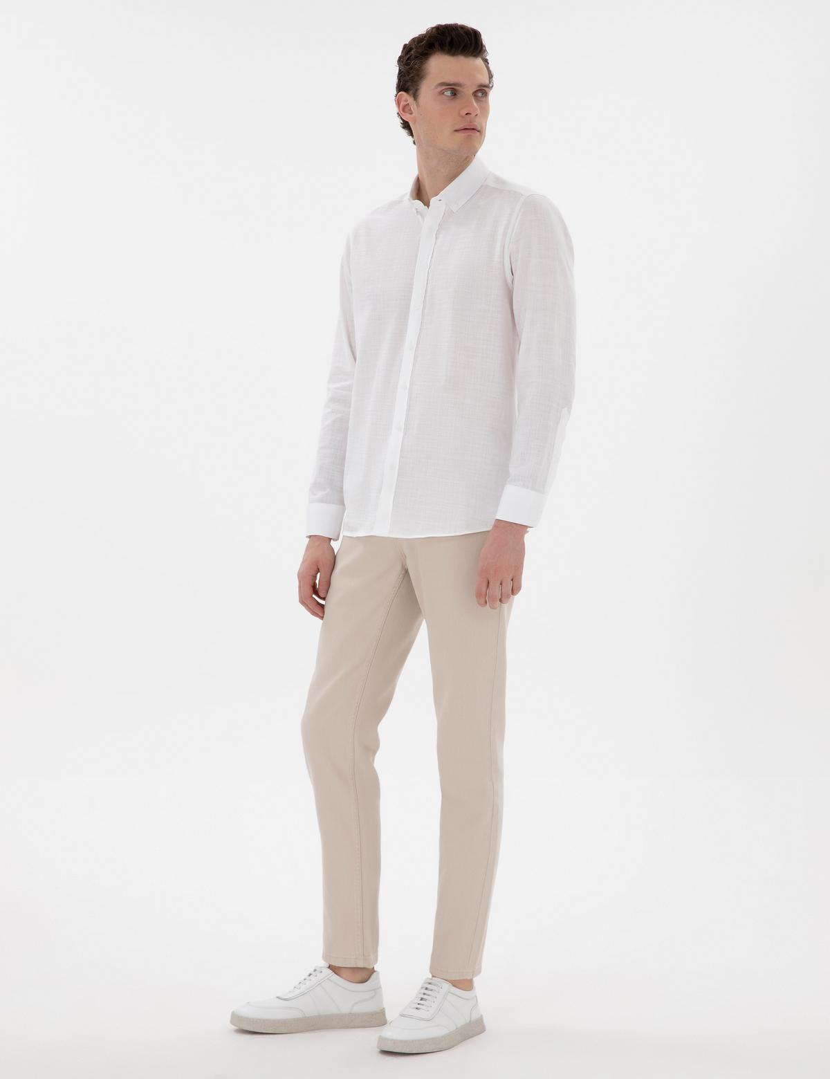 Bej Slim Fit Jean Pantolon - 50302674016