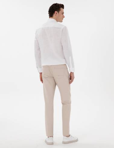 Bej Slim Fit Jean Pantolon
